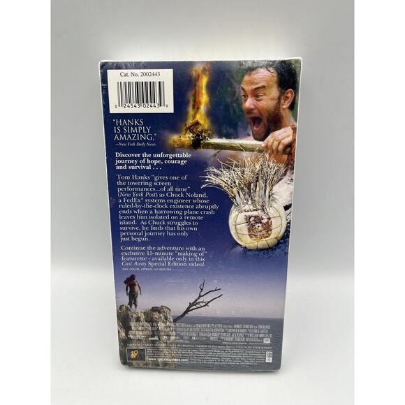Cast Away (VHS, 2001, Special Edition) IGS Quality Factory Sealed - Picture 2 of 7